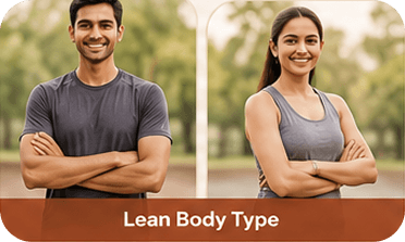 Lean Indian body type